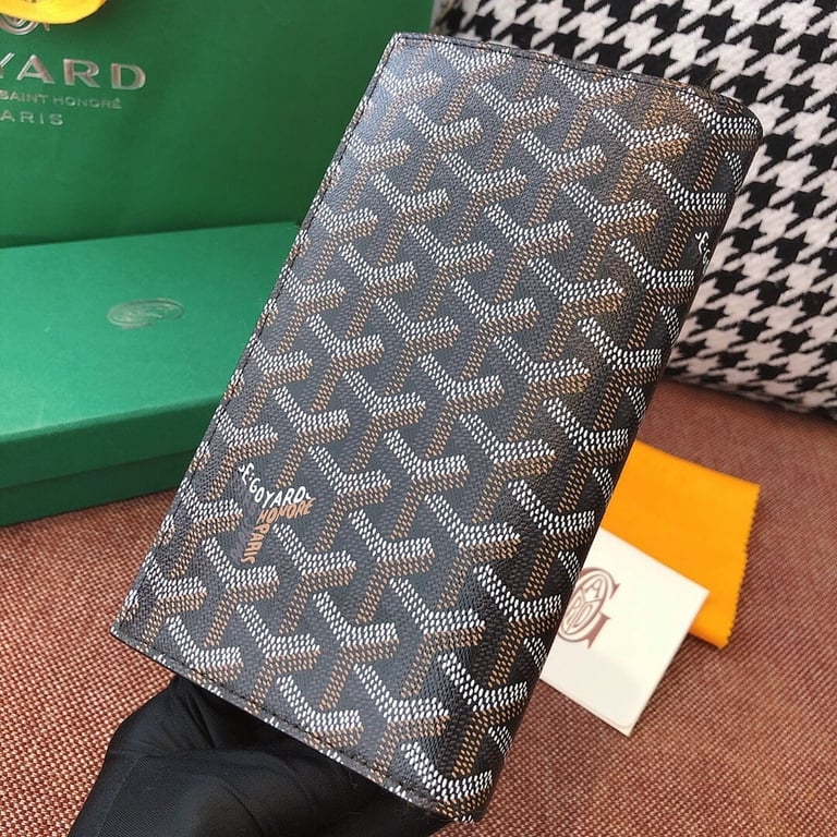 Goyard Long Wallet Passport Holder 8508 Black - 6