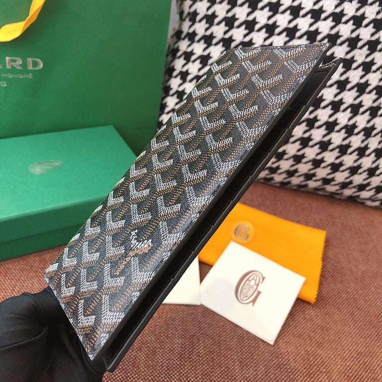 Goyard Long Wallet Passport Holder 8508 Black - 7