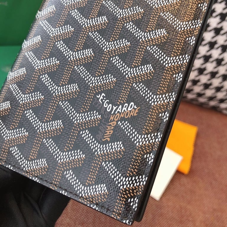 Goyard Long Wallet Passport Holder 8508 Black - 8