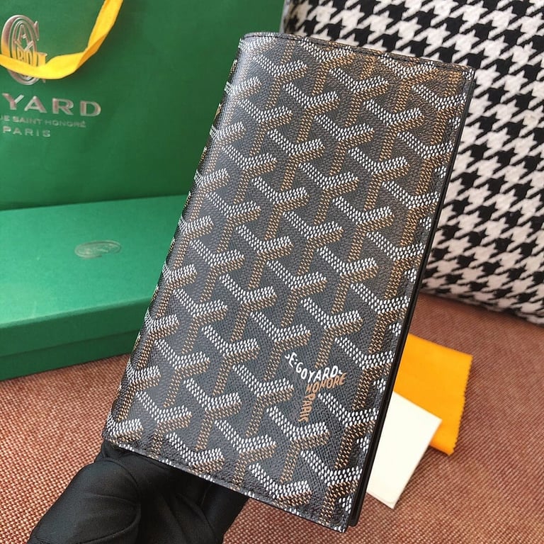 Goyard Long Wallet Passport Holder 8508 Black - 9