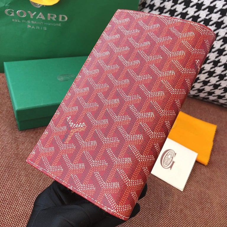 Goyard 8508 Long Wallet Red Goyardine - 6