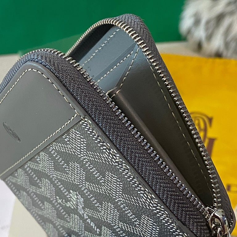 Goyard Matignon PM Zip Wallet Grey - 6