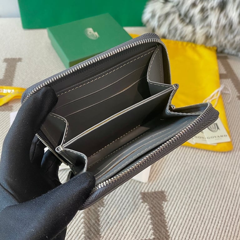 Goyard Matignon PM Zip Wallet Grey - 7