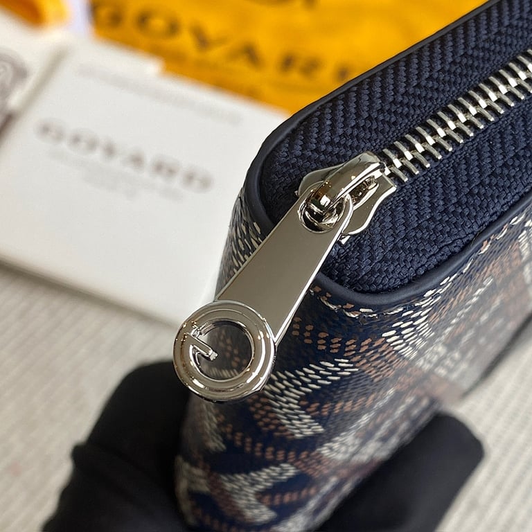 Goyard Matignon Zip Wallet Navy Blue - 2