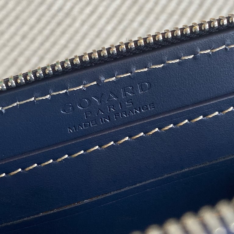 Goyard Matignon Zip Wallet Navy Blue - 3