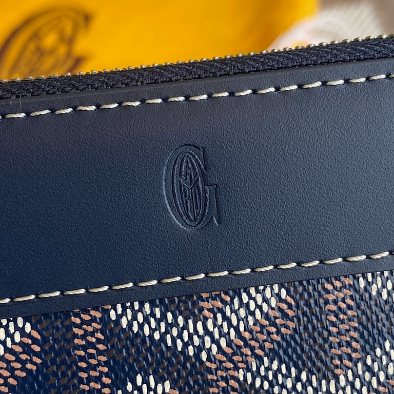 Goyard Matignon Zip Wallet Navy Blue - 4