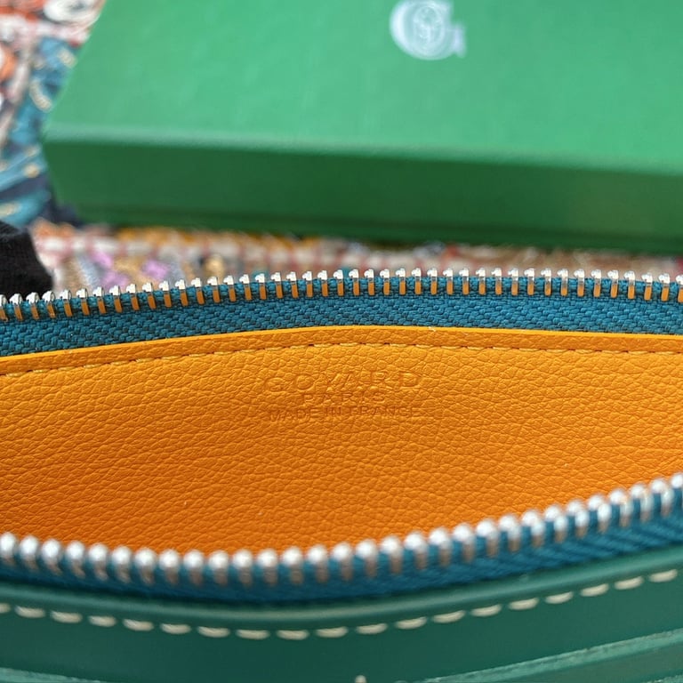 Goyard 8504 Long Zipper Card Wallet Green - 2