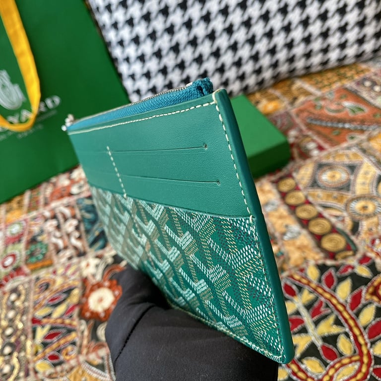 Goyard 8504 Long Zipper Card Wallet Green - 6