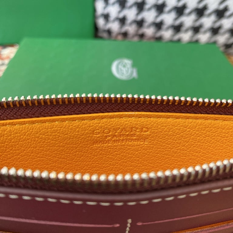 Goyard 8504 Long Zip Wallet Burgundy - 2