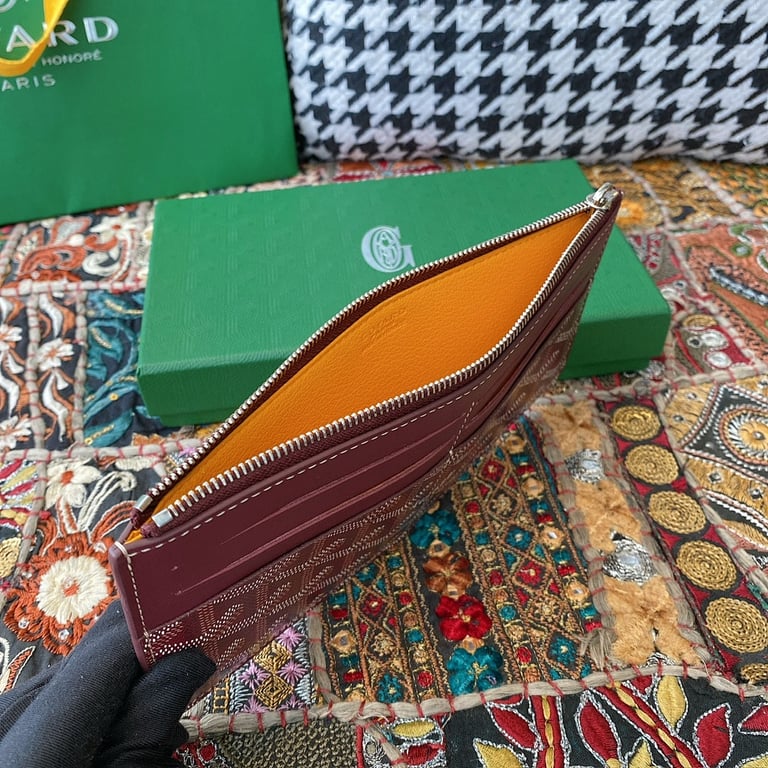 Goyard 8504 Long Zip Wallet Burgundy - 3