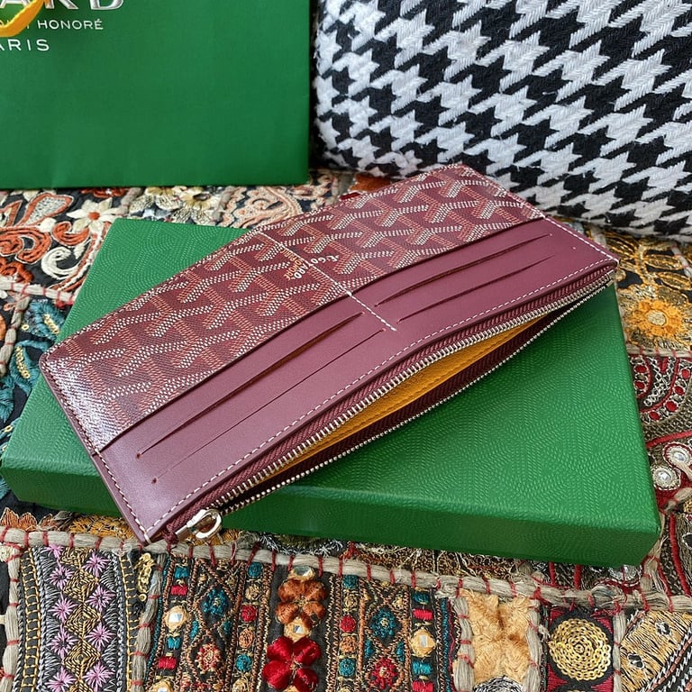 Goyard 8504 Long Zip Wallet Burgundy - 4