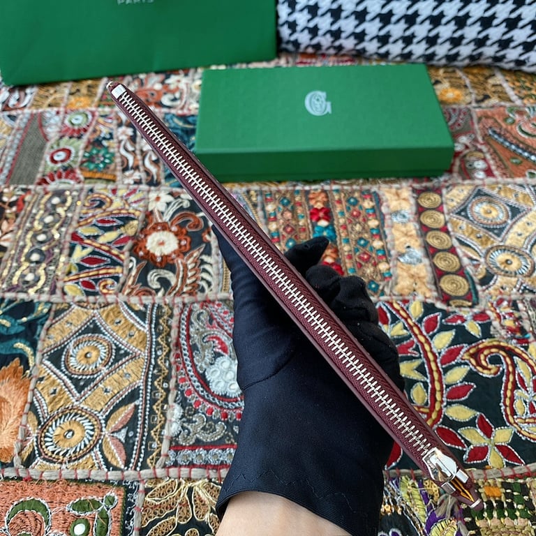 Goyard 8504 Long Zip Wallet Burgundy - 7
