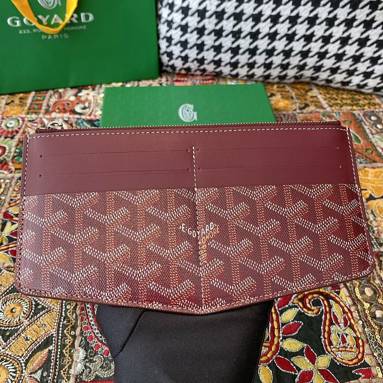 Goyard 8504 Long Zip Wallet Burgundy - 9