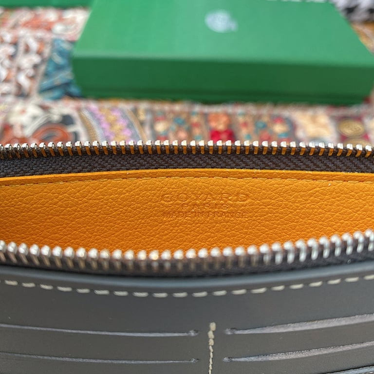 Goyard 8504 Zipper Card Wallet Grey - 2