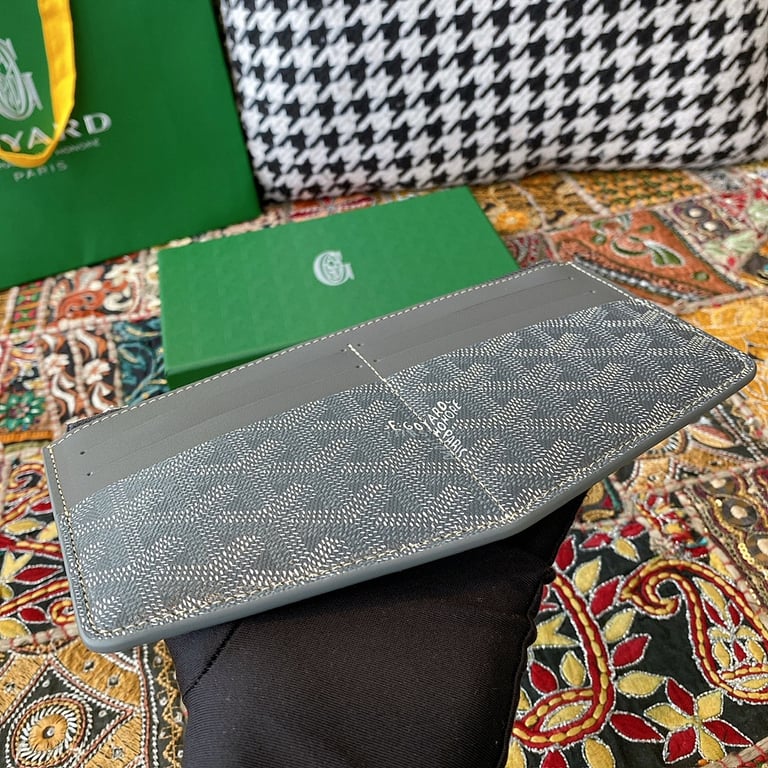 Goyard 8504 Zipper Card Wallet Grey - 8