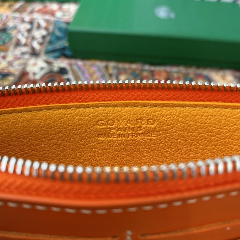 Goyard 8504 Long Card Holder Wallet Orange - 2