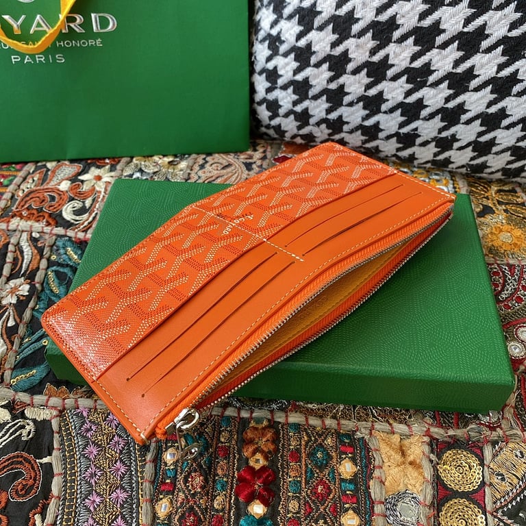 Goyard 8504 Long Card Holder Wallet Orange - 4