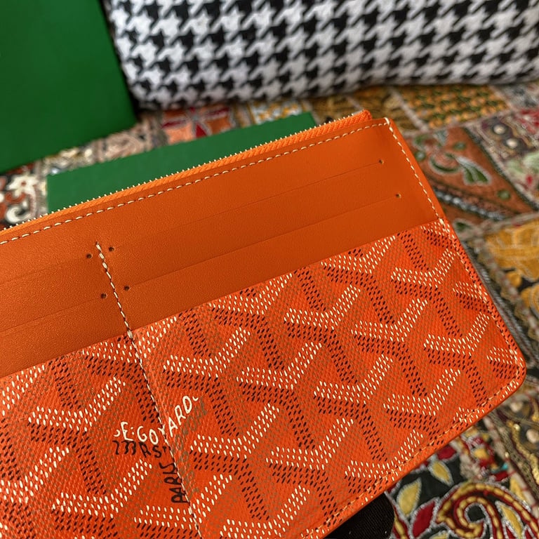 Goyard 8504 Long Card Holder Wallet Orange - 5
