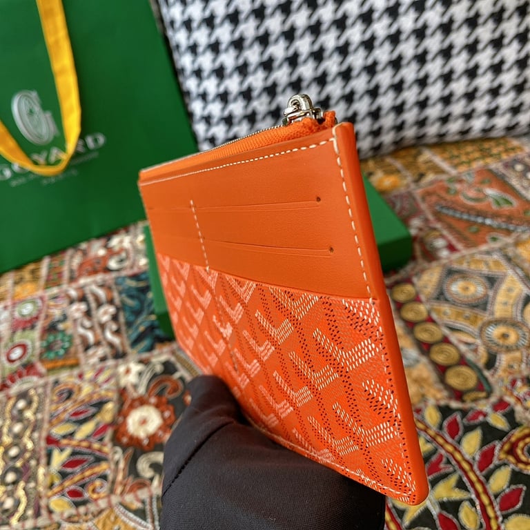 Goyard 8504 Long Card Holder Wallet Orange - 6
