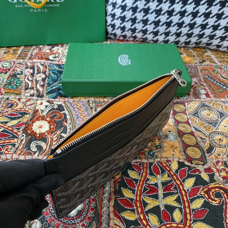 Goyard 8504 Goyardine Long Zipper Wallet Black - 3