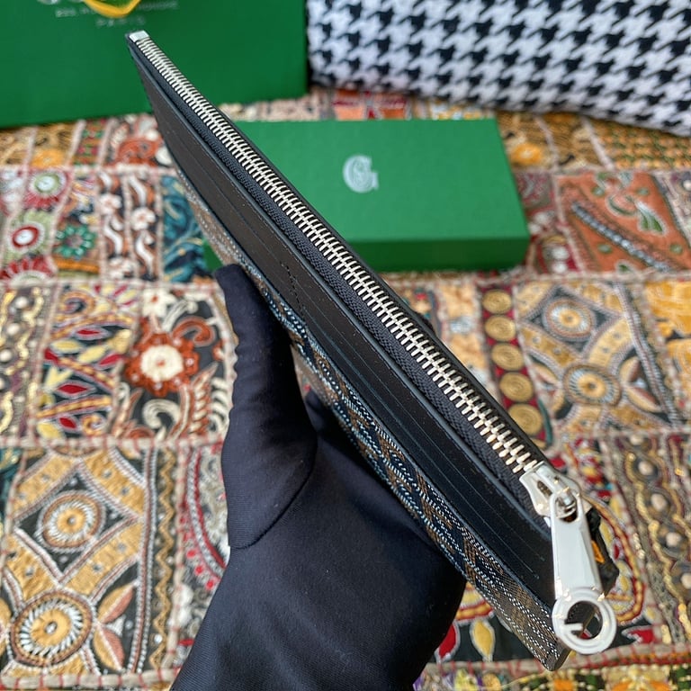 Goyard 8504 Goyardine Long Zipper Wallet Black - 7