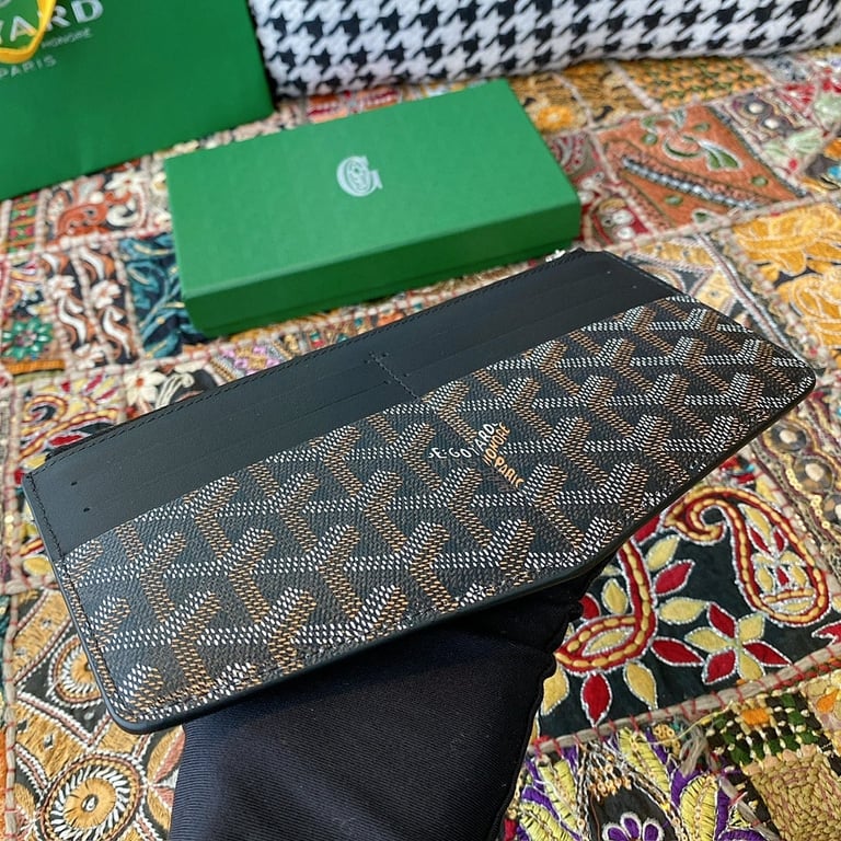 Goyard 8504 Goyardine Long Zipper Wallet Black - 8