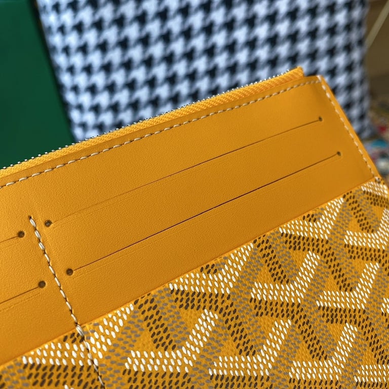 Goyard 8504 Zip Card Wallet Yellow - 3