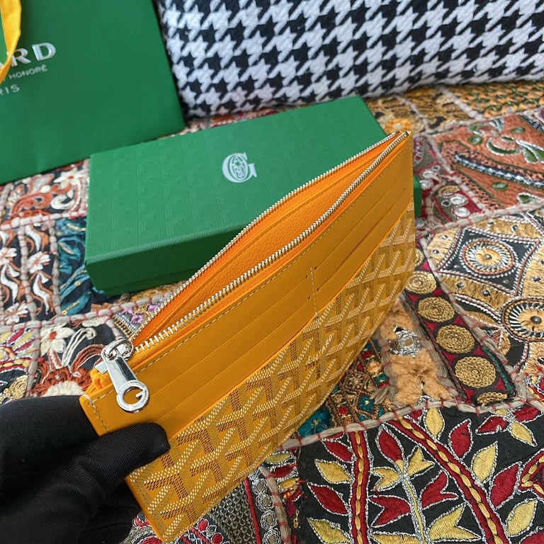 Goyard 8504 Zip Card Wallet Yellow - 4