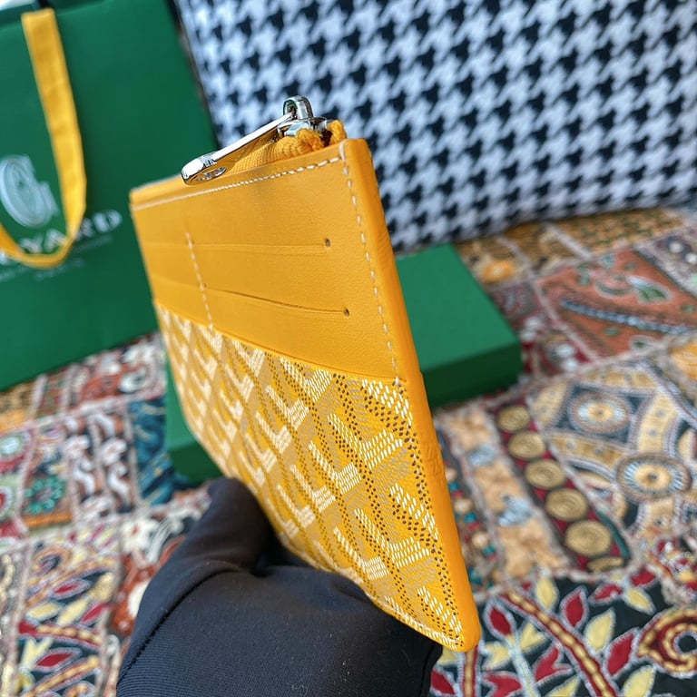 Goyard 8504 Zip Card Wallet Yellow - 5