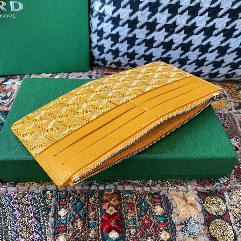 Goyard 8504 Zip Card Wallet Yellow - 7