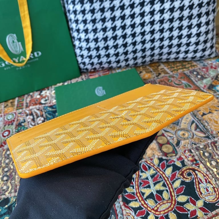 Goyard 8504 Zip Card Wallet Yellow - 8