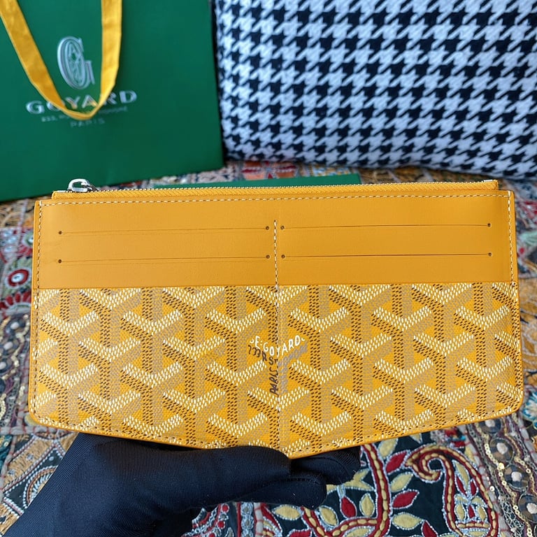 Goyard 8504 Zip Card Wallet Yellow - 9