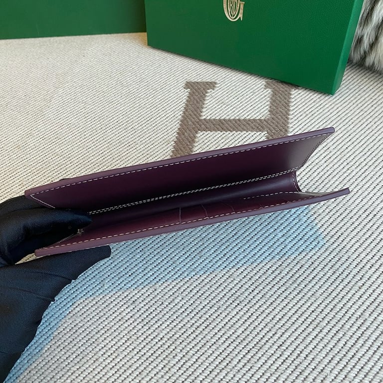 Goyard Goyardine Canvas Passport Cover Burgundy - 4