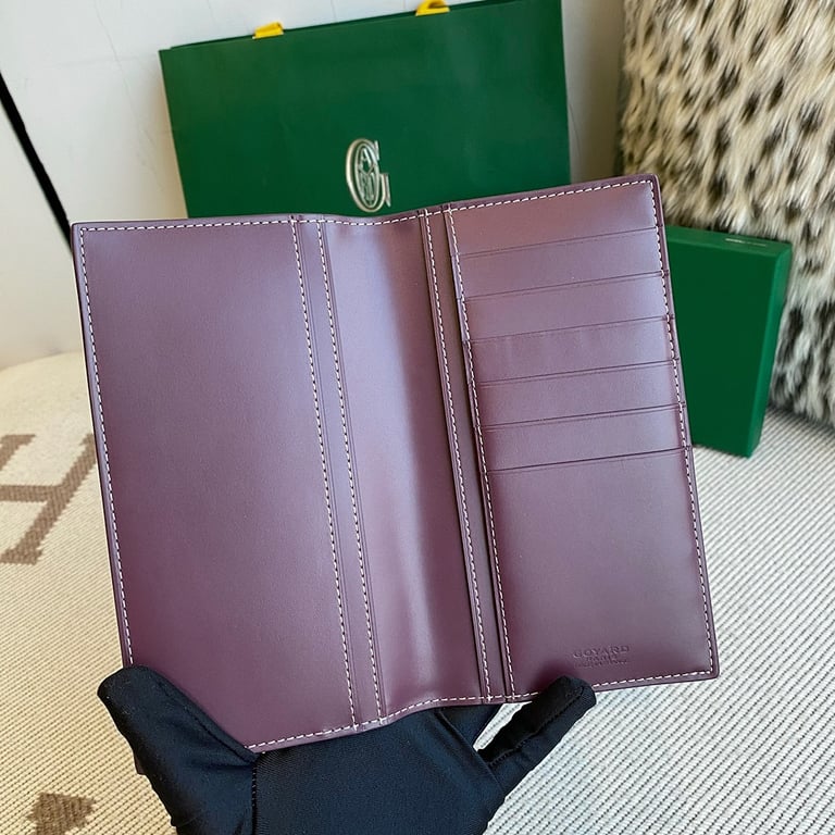 Goyard Goyardine Canvas Passport Cover Burgundy - 7