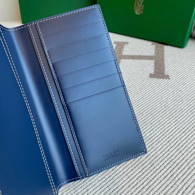 Goyard Passport Cover Navy Blue - 3