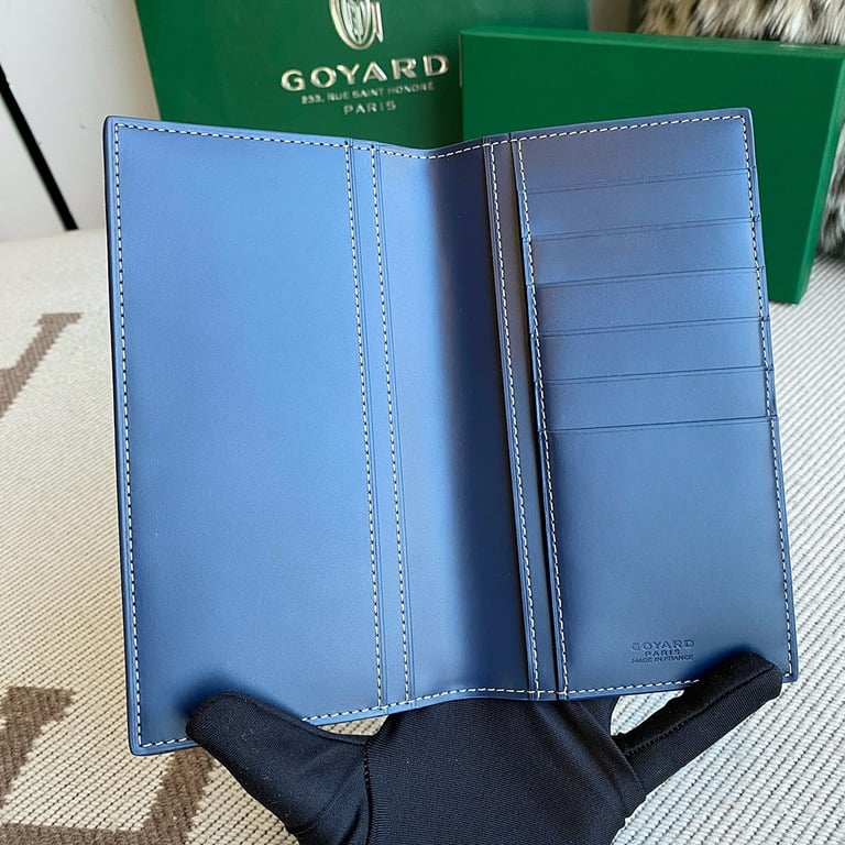 Goyard Passport Cover Navy Blue - 7