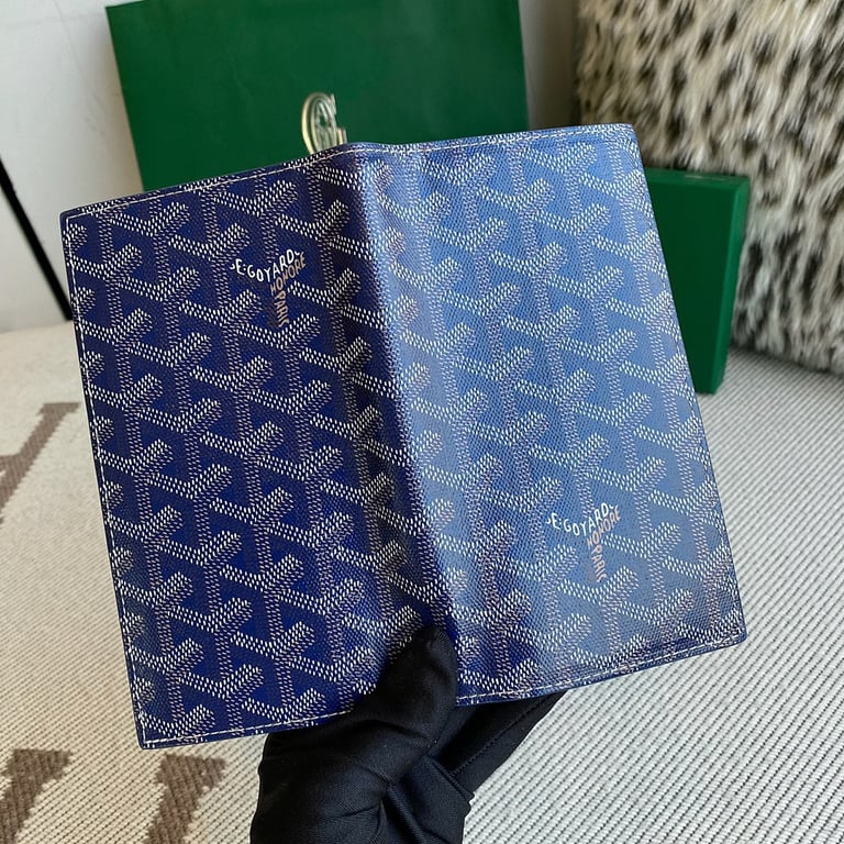 Goyard Passport Cover Navy Blue - 8