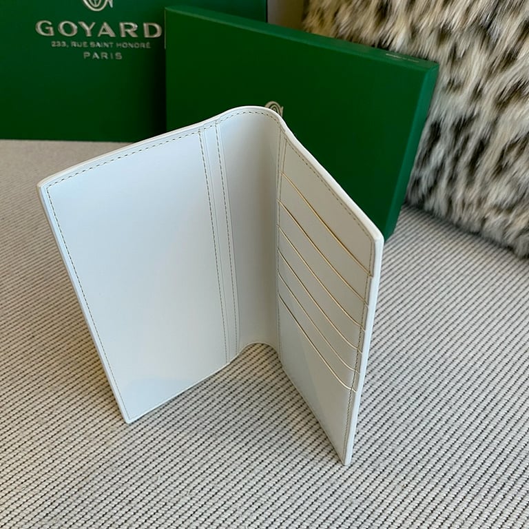 Goyard Goyardine Canvas Passport Cover White - 6