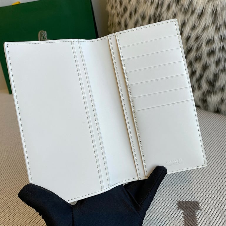 Goyard Goyardine Canvas Passport Cover White - 7