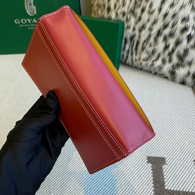 Goyard Grenelle Passport Cover Burgundy - 5