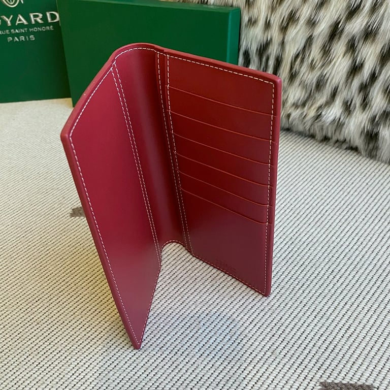 Goyard Grenelle Passport Cover Burgundy - 6