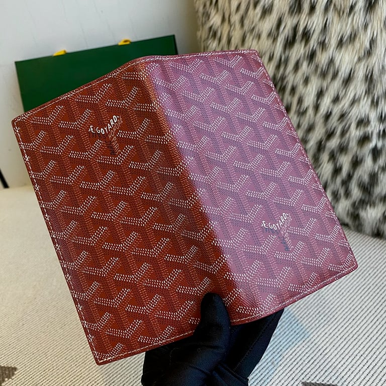 Goyard Grenelle Passport Cover Burgundy - 8