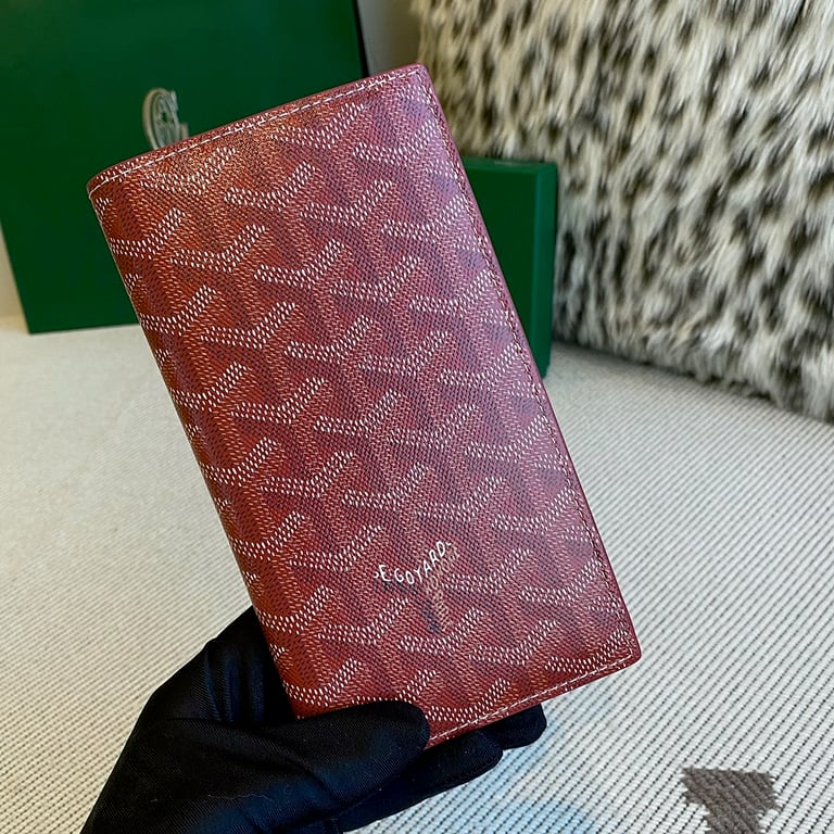 Goyard Grenelle Passport Cover Burgundy - 9