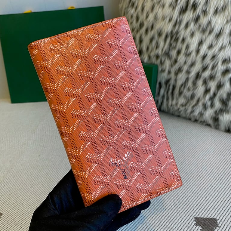 Goyard Goyardine Passport Holder Orange - 9