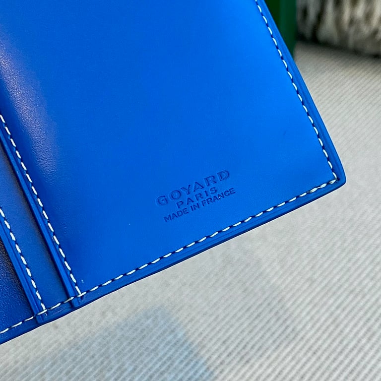 Goyard Goyardine Passport Cover Blue - 2