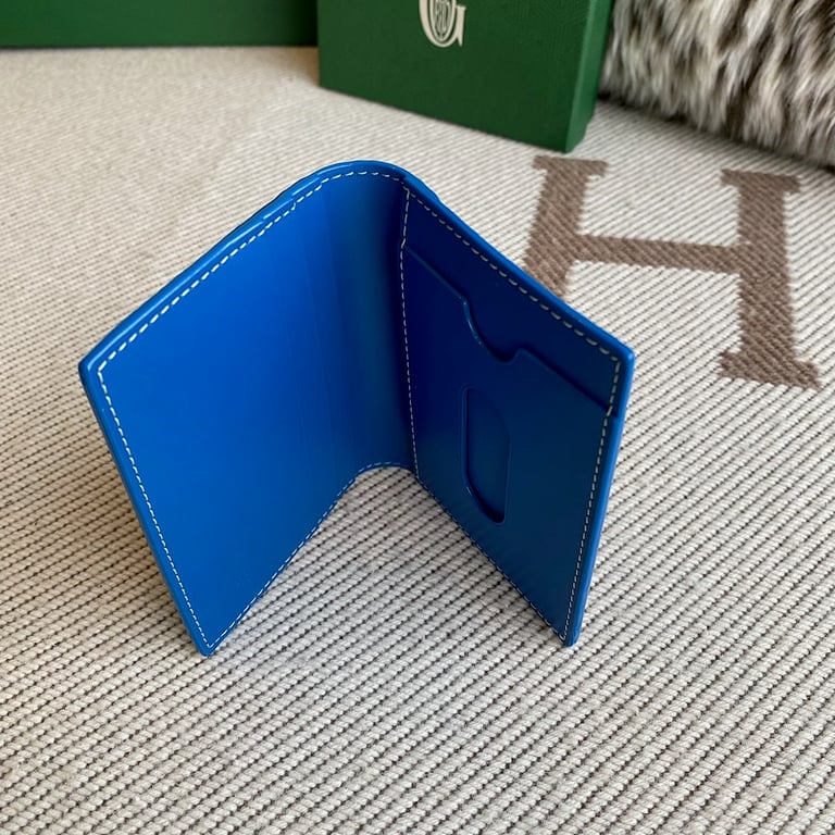 Goyard Saint-Pierre Card Holder Blue Goyardine - 6