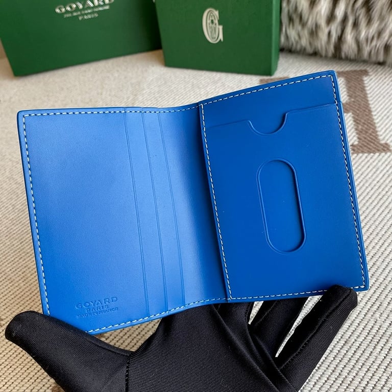 Goyard Saint-Pierre Card Holder Blue Goyardine - 7
