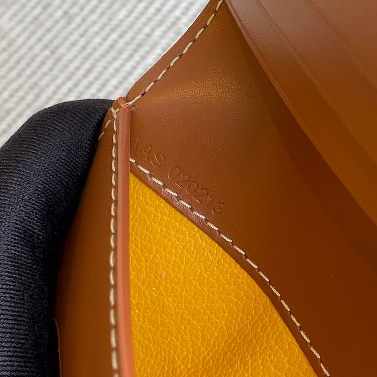 Goyard Card Holder Wallet Black/Tan - 2