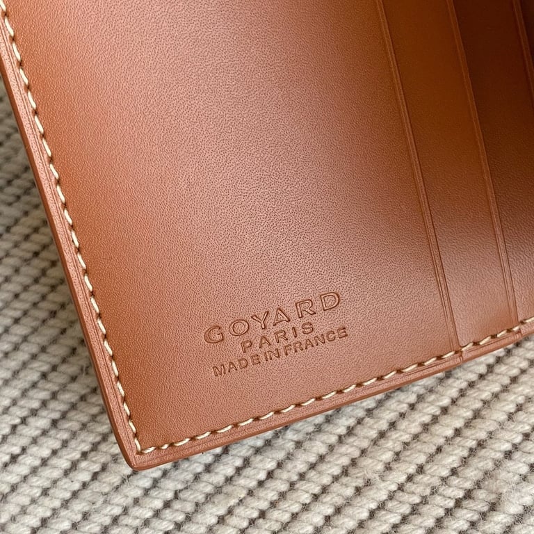 Goyard Card Holder Wallet Black/Tan - 3