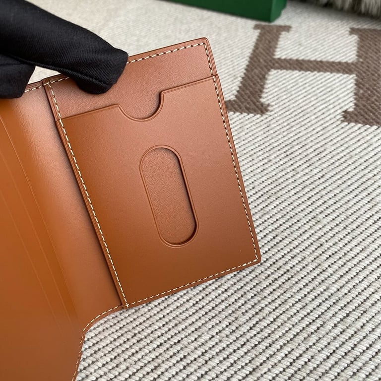 Goyard Card Holder Wallet Black/Tan - 4